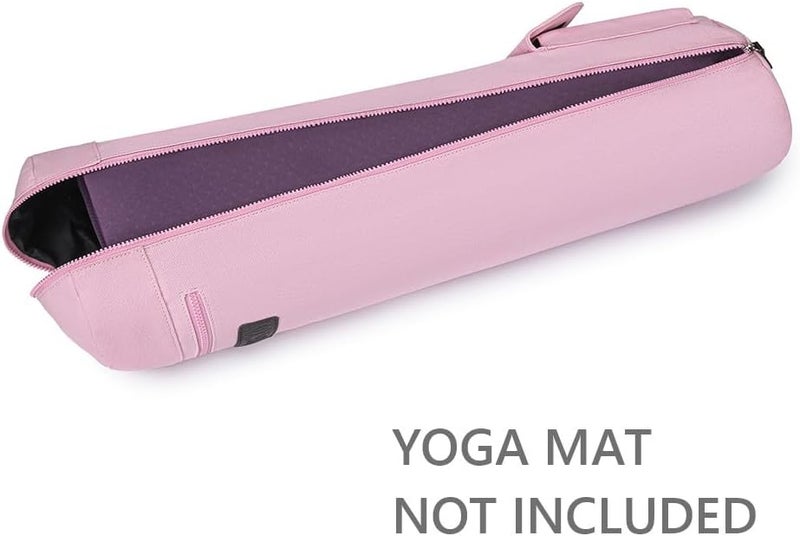 Fremous Yoga Mat Bag,Full-zip Exercise Yoga Mat Canvas Carry Bag for Women and Men - Double Storage Pocket,Easy Access Zipper, Adjustable Shoulder Strap and Handle,Fits Most Mat - Image 3
